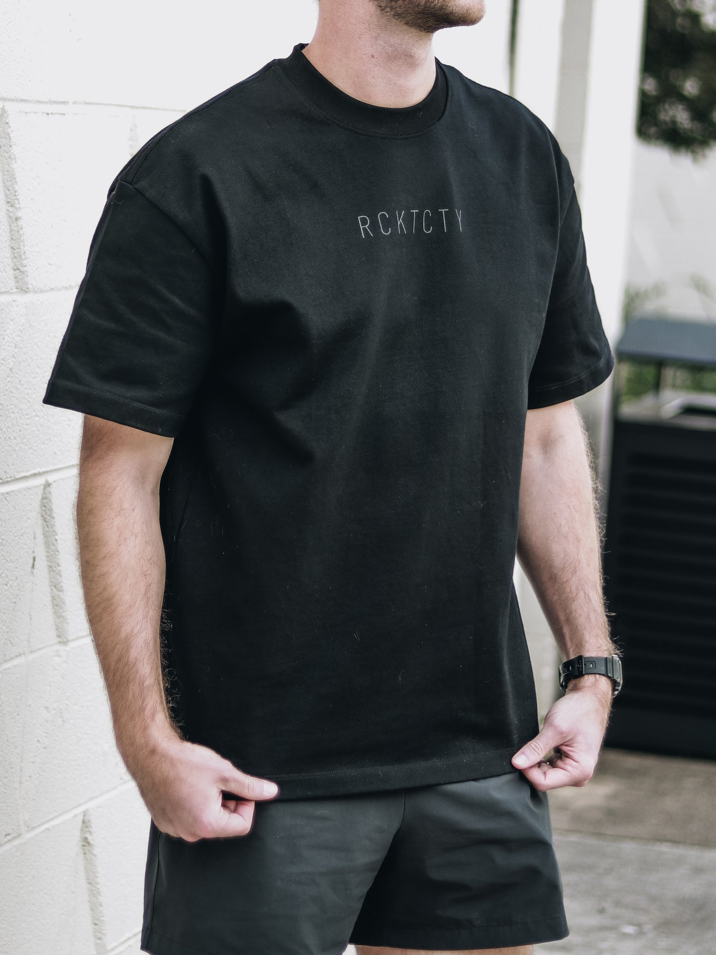 RCKTCTY Heavyweight Tee (Black)